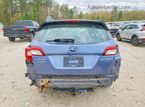 4S4BSAAC3J3247185 2018 SUBARU OUTBACK Синий Вид сзади