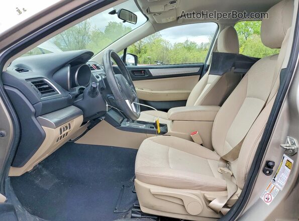 4S4BSAAC4H3341716 2017 SUBARU OUTBACK Gold Vista interior delantera