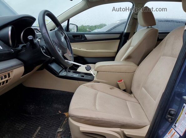 4S4BSAAC4H3355552 2017 SUBARU OUTBACK Blue Widok wnętrza z przodu