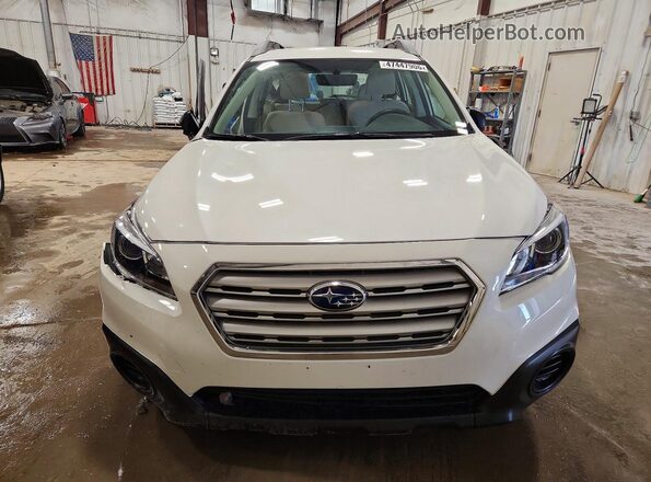 4S4BSAAC4H3441203 2017 SUBARU OUTBACK Белый Вид спереди