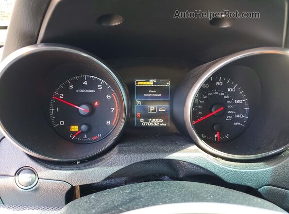 4S4BSAAC4J3330432 2018 SUBARU OUTBACK Черный Вид щитка приборов