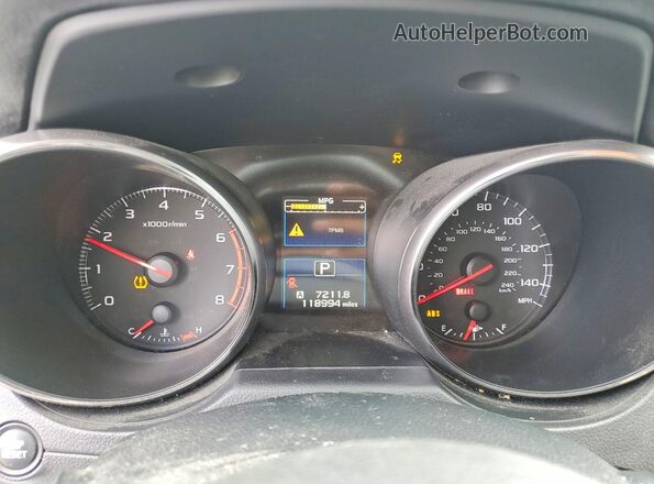 4S4BSAAC7J3202914 2018 SUBARU OUTBACK Серебряный Вид щитка приборов