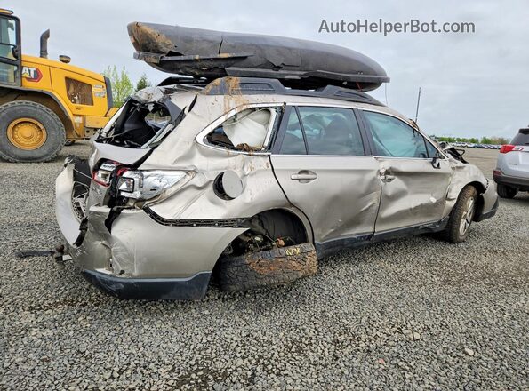 4S4BSAAC8H3318892 2017 SUBARU OUTBACK Желто-коричневый Задняя правая четверть
