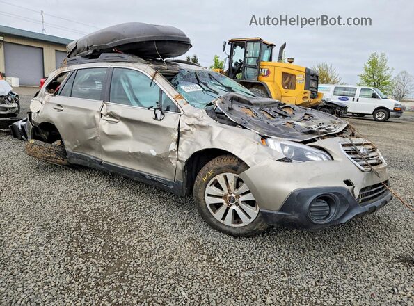 4S4BSAAC8H3318892 2017 SUBARU OUTBACK Желто-коричневый Передняя правая четверть