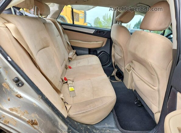4S4BSAAC8H3318892 2017 SUBARU OUTBACK Желто-коричневый Вид задней части салона