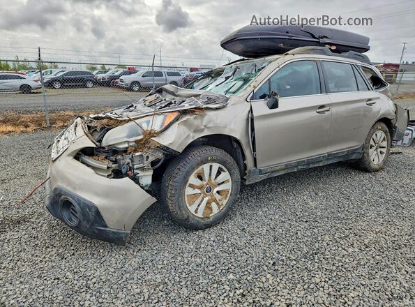 4S4BSAAC8H3318892 2017 SUBARU OUTBACK Желто-коричневый Передняя левая четверть