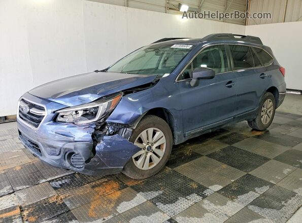 4S4BSAAC8J3397793 2018 SUBARU OUTBACK Синий Передняя левая четверть