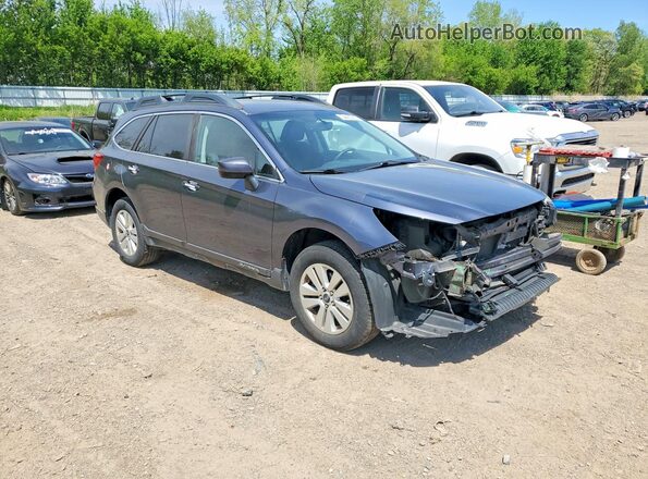 4S4BSACC1H3395438 2017 SUBARU OUTBACK Синий Передняя правая четверть