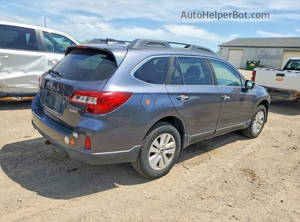 4S4BSACC1H3395438 2017 SUBARU OUTBACK Синий Задняя правая четверть