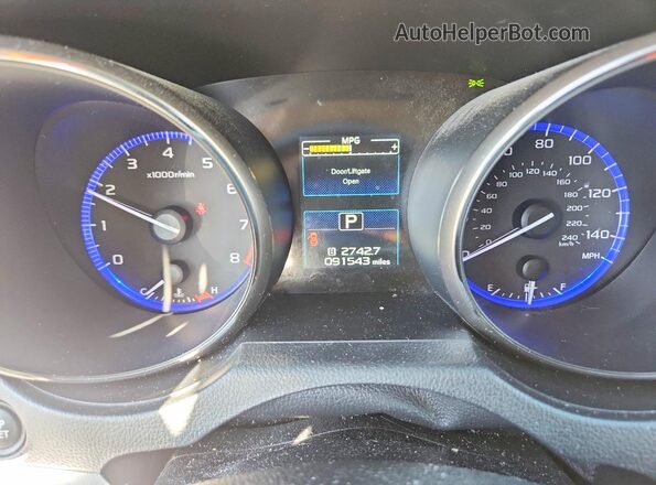 4S4BSACC2J3252178 2018 SUBARU OUTBACK Red Instrument cluster view