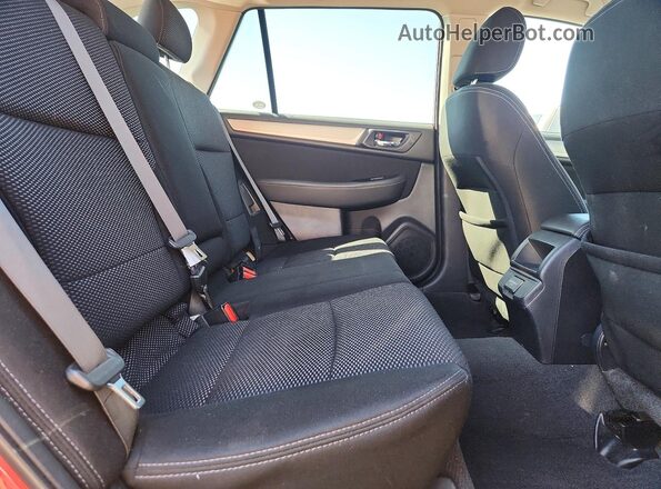 4S4BSACC2J3252178 2018 SUBARU OUTBACK Red Rear seats view