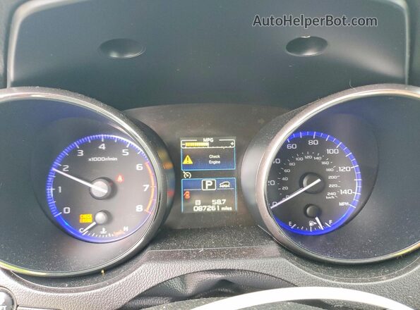 4S4BSACC3G3255776 2016 SUBARU OUTBACK Blue Vista del cuadro de instrumentos
