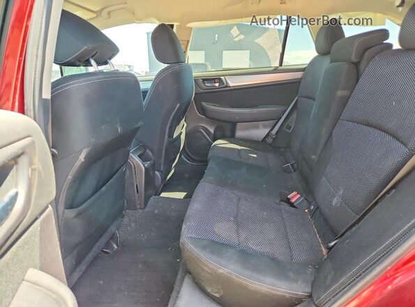 4S4BSACC4H3303819 2017 SUBARU OUTBACK Красный Вид задних сидений