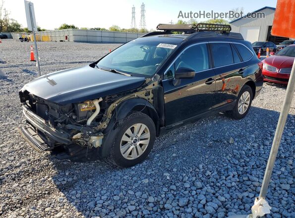 4S4BSACC4J3271122 2018 SUBARU OUTBACK Black Przód lewy