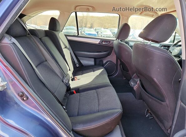 4S4BSACC4J3298966 2018 SUBARU OUTBACK Blue Widok wnętrza z tyłu
