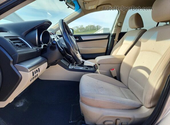 4S4BSACC7H3366123 2017 SUBARU OUTBACK Желто-коричневый Вид салона спереди