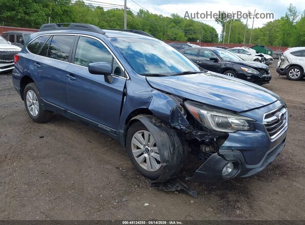 4S4BSACC9J3340659 2018 SUBARU OUTBACK Синий Передняя правая четверть