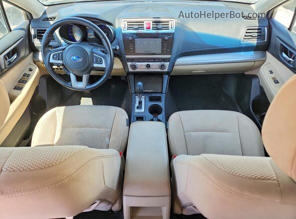 4S4BSACCXH3225661 2017 SUBARU OUTBACK Желто-коричневый Вид панели приборов