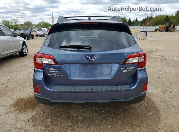 4S4BSADC0H3220760 2017 SUBARU OUTBACK Blue Вид ззаду