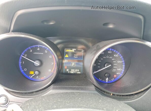4S4BSADC0H3220760 2017 SUBARU OUTBACK Blue Вид щитка приладів