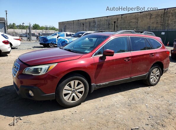 4S4BSADCXG3267521 2016 SUBARU OUTBACK Красный Передняя левая четверть