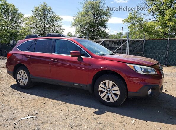 4S4BSADCXG3267521 2016 SUBARU OUTBACK Красный Передняя правая четверть