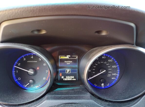 4S4BSADCXG3267521 2016 SUBARU OUTBACK Красный Вид щитка приборов