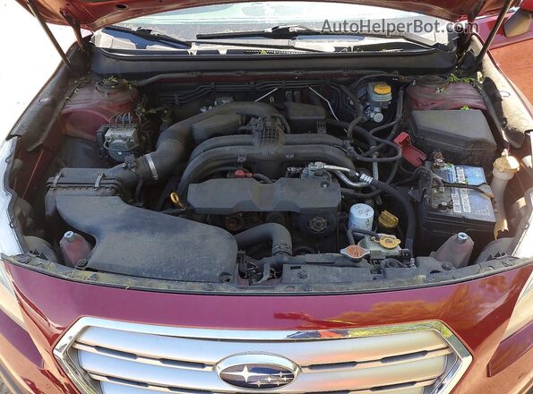 4S4BSADCXG3267521 2016 SUBARU OUTBACK Красный Вид подкапотного пространства
