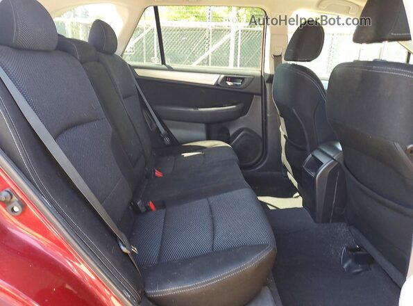 4S4BSADCXG3267521 2016 SUBARU OUTBACK Красный Вид задней части салона
