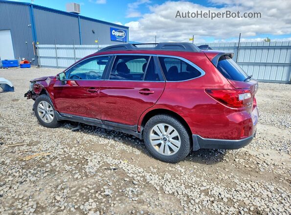 4S4BSAFC0H3208704 2017 SUBARU OUTBACK Red Rear left