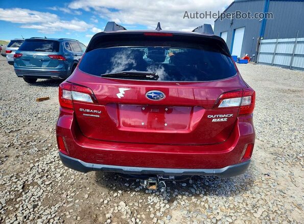 4S4BSAFC0H3208704 2017 SUBARU OUTBACK Red Rear view