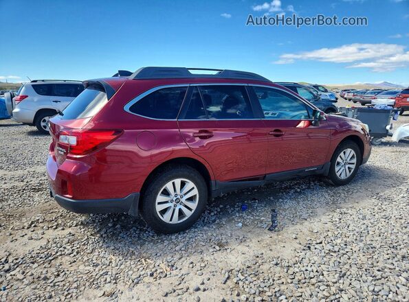 4S4BSAFC0H3208704 2017 SUBARU OUTBACK Red Rear right