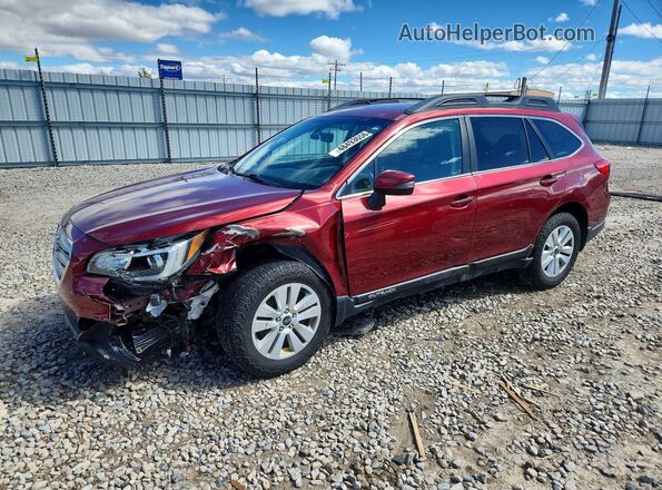 4S4BSAFC0H3208704 2017 SUBARU OUTBACK Red Front left