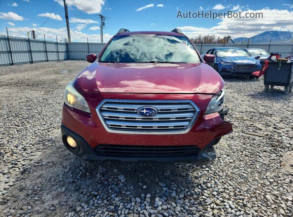 4S4BSAFC0H3208704 2017 SUBARU OUTBACK Red Front view