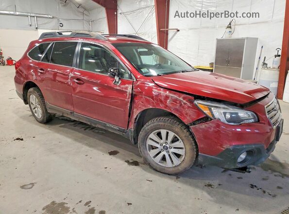 4S4BSAFC0H3317101 2017 SUBARU OUTBACK Красный Передняя правая четверть