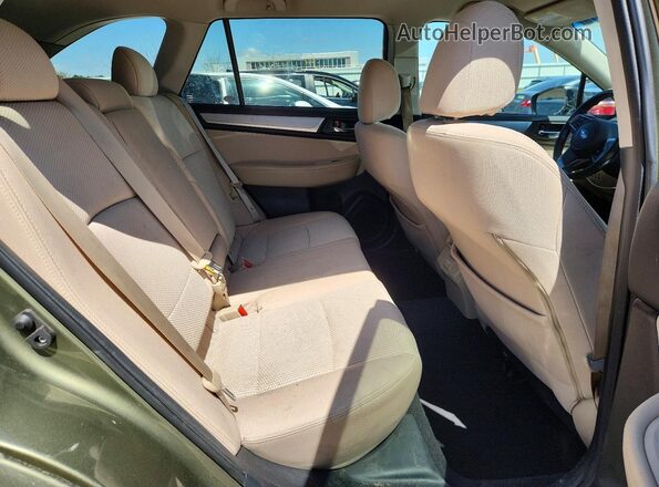 4S4BSAFC0J3289886 2018 SUBARU OUTBACK Green Widok tylnych siedzeń