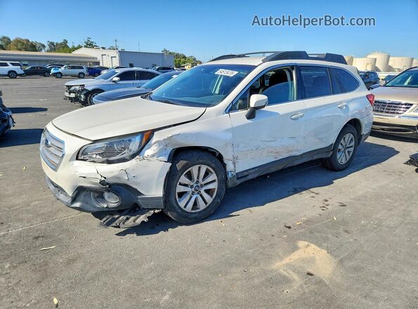 4S4BSAFC1G3279425 2016 SUBARU OUTBACK White Vista tres cuartos delantera izquierda