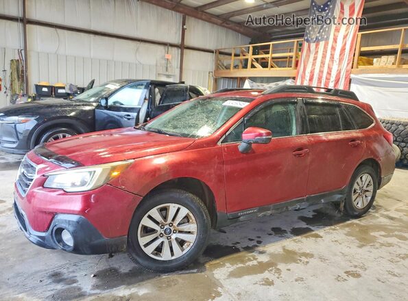 4S4BSAFC1J3376583 2018 SUBARU OUTBACK Maroon Передня ліва чверть