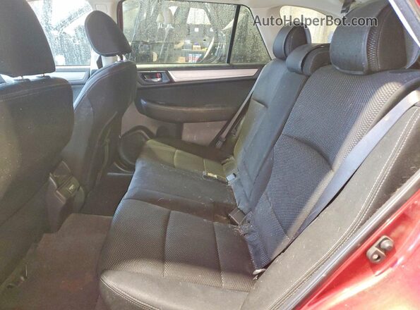 4S4BSAFC1J3376583 2018 SUBARU OUTBACK Maroon Вид задніх сидінь