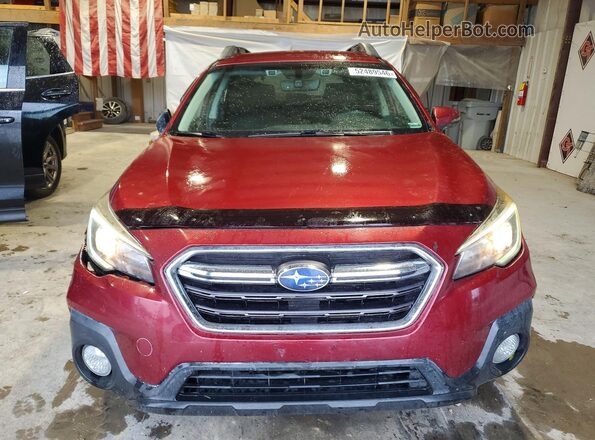 4S4BSAFC1J3376583 2018 SUBARU OUTBACK Maroon Вид спереду