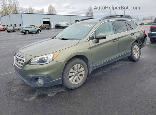 4S4BSAFC2G3327160 2016 SUBARU OUTBACK Green Vista tres cuartos delantera izquierda