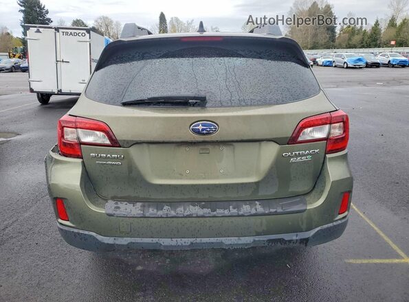 4S4BSAFC2G3327160 2016 SUBARU OUTBACK Green Vista trasera