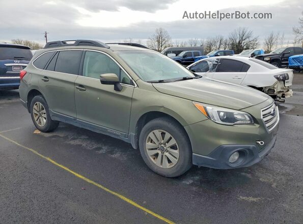 4S4BSAFC2G3327160 2016 SUBARU OUTBACK Green Delantero derecho
