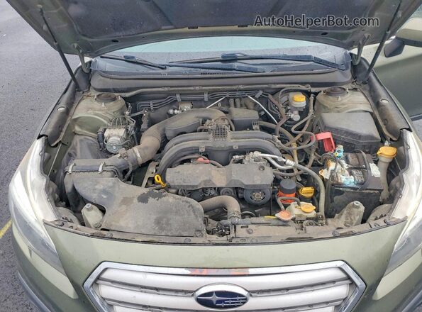 4S4BSAFC2G3327160 2016 SUBARU OUTBACK Green Vista interior trasera