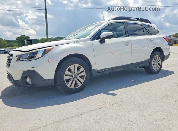 4S4BSAFC3J3237040 2018 SUBARU OUTBACK Белый Передняя левая четверть