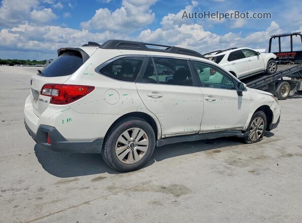 4S4BSAFC3J3237040 2018 SUBARU OUTBACK Белый Задняя правая четверть