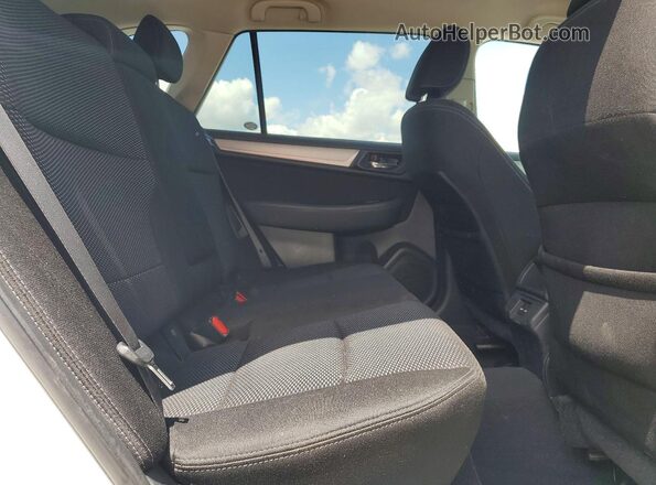 4S4BSAFC3J3237040 2018 SUBARU OUTBACK Белый Вид задних сидений