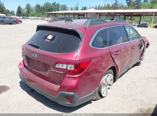 4S4BSAFC3K3217758 2019 SUBARU OUTBACK Red Trasero derecho