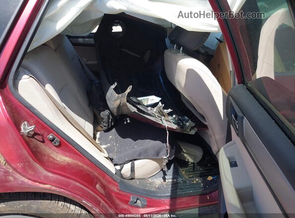 4S4BSAFC3K3217758 2019 SUBARU OUTBACK Red Vista de la etiqueta del VIN