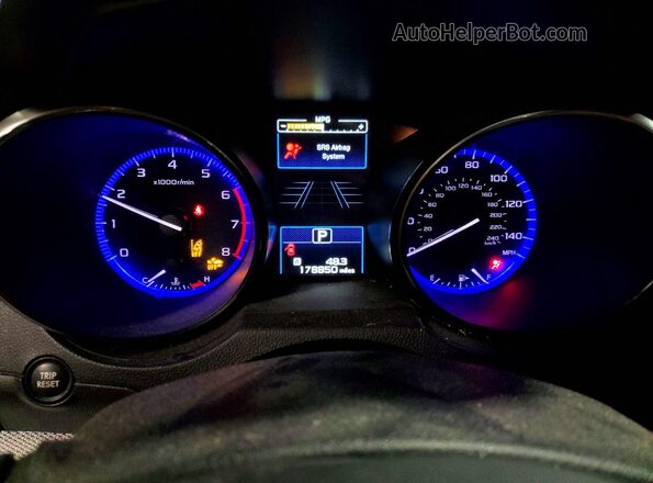 4S4BSAFC4H3254536 2017 SUBARU OUTBACK Белый Вид щитка приборов